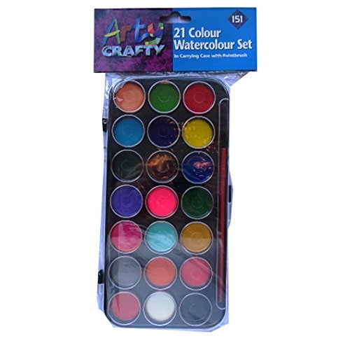 Assorted Watercolour Paints Set (21 Colour)