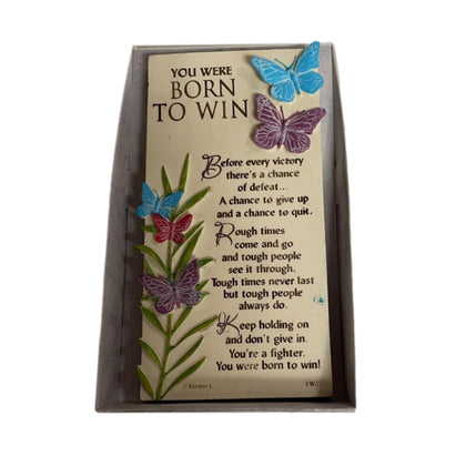 You Were Born To Win Timeless Words Plaque