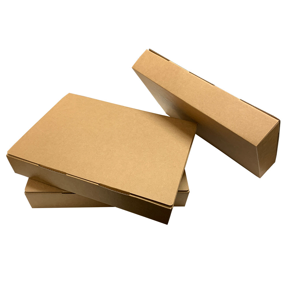 Pack of 3 A4 Kraft Box Files 5cm Depth