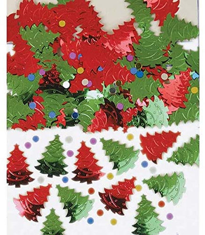 Christmas Tree Confetti Pack Red Green