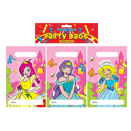 Pack of 12 Princess Design Party Bags