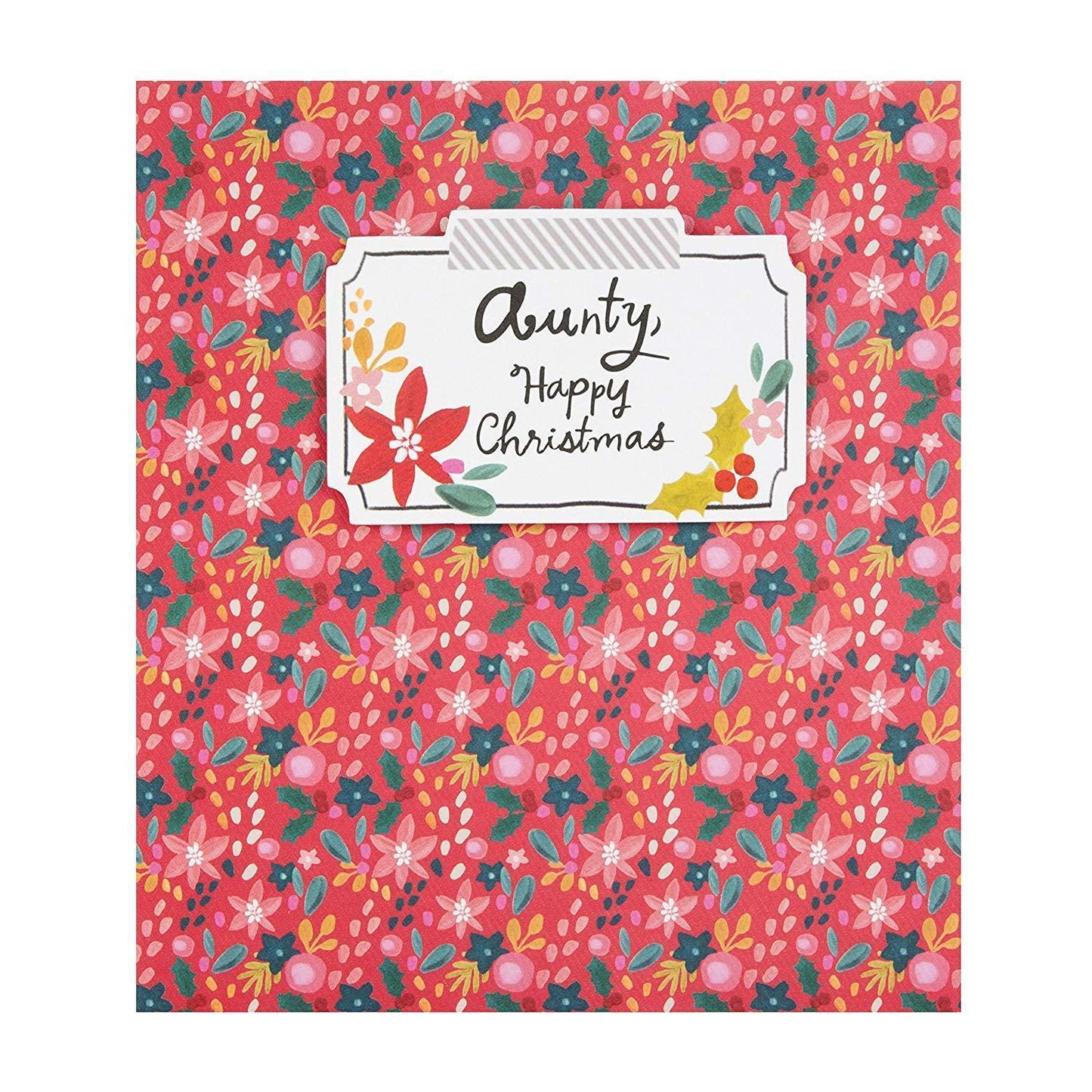 Aunty Christmas Card 'With Love'