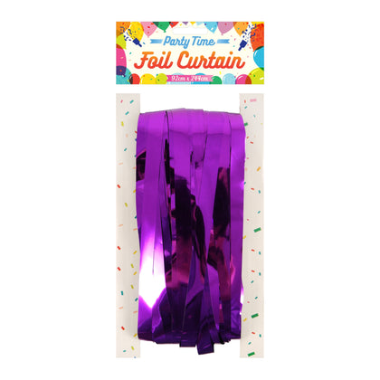 Curtain Door Foil Purple 1.2cm Cut 92 x 244cm