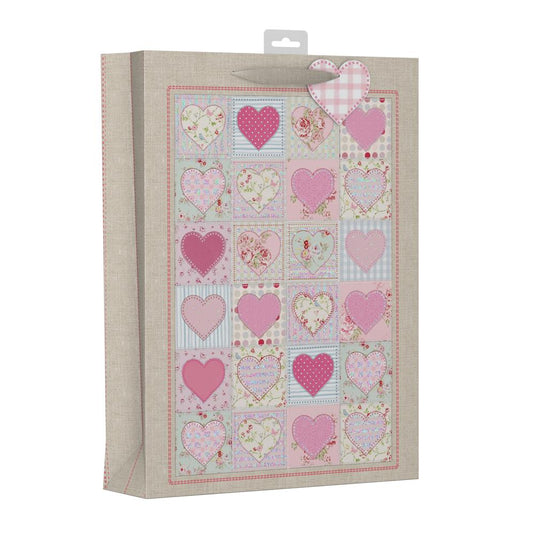 Hearts Design Extra Large Female Gift Bag