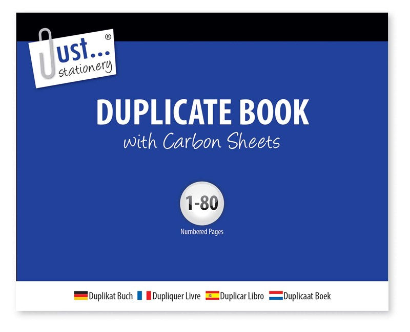 Duplicate Book With Carbon Sheets (1-80) Numbered Pages