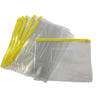 Pack of 12 A5 Yellow Zip Zippy Bags