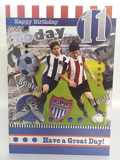 Age 11 Male Juvenile Card 11 Today! Boy Greeting Card