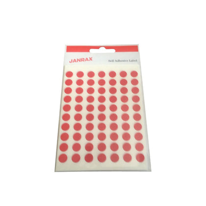 Pack of 560 Red 8mm Round Labels - Stickers
