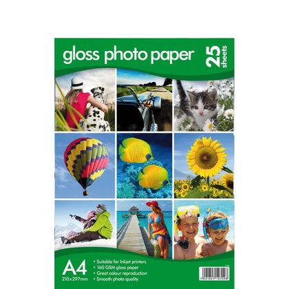 25 A4 Gloss Photo Paper 160gsm