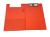 A5 Neon Orange Foldover Clipboard with Pen Holder